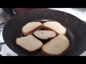 Завтрак.Сладкие гренки с медом