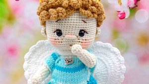 Амигуруми: схема Малыш Ангел | Игрушки вязаные крючком