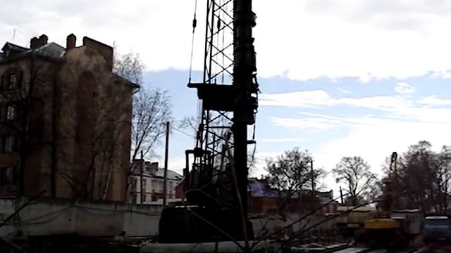 RDK-250 diesel hammer STRONG DIESEL SOUND! смотреть онлайн