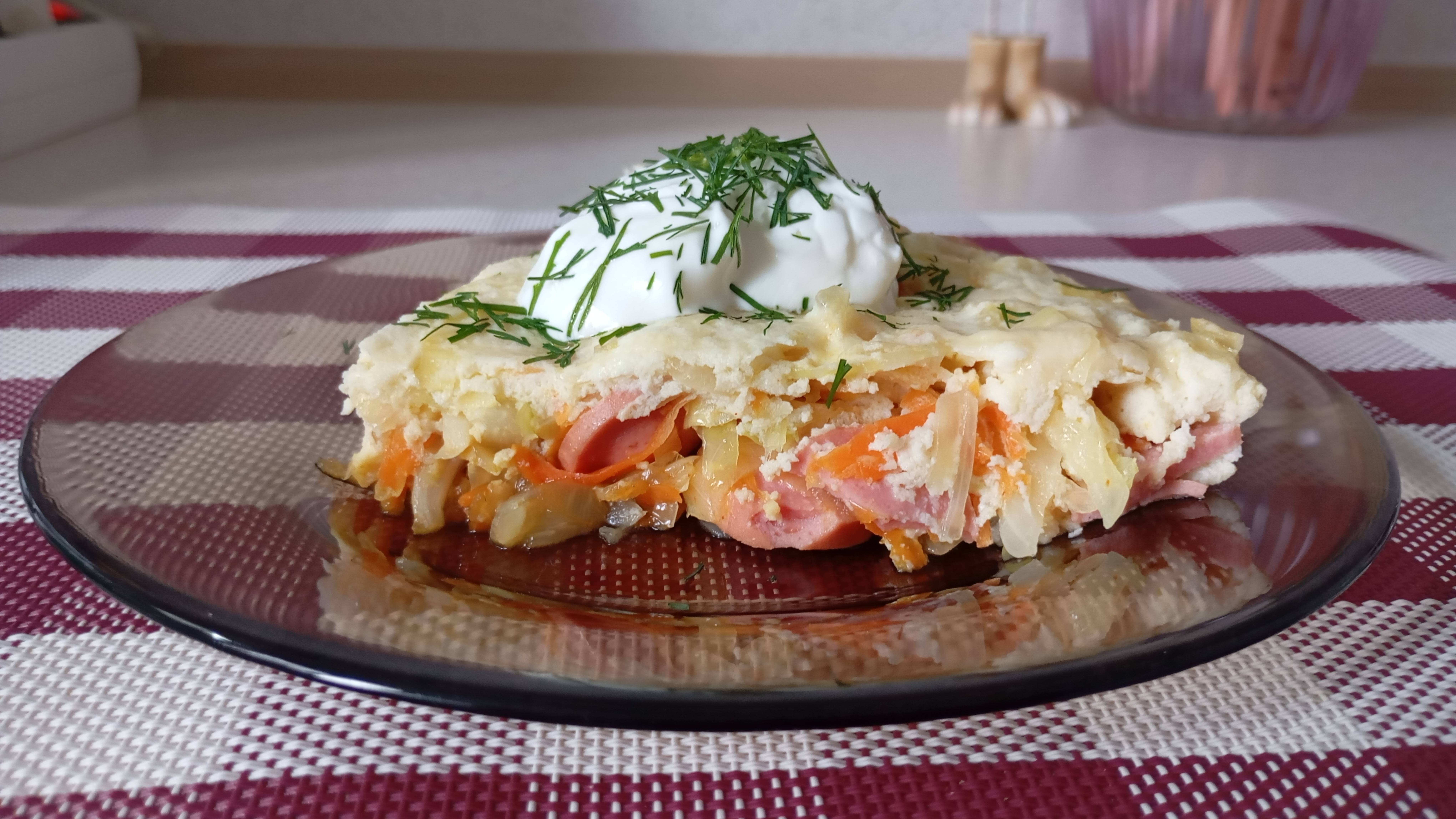 Капустно- омлетная ЗАПЕКАНКА. Вкусный ужин!