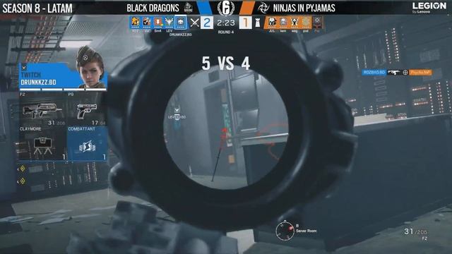 [BR-PT] BD vs NIP @Bank | Rainbow6 VODs | Pro League Season 8 - Latin America (12.09.2018) смотреть онлайн