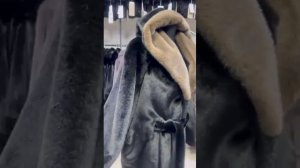 Искусственная шуба английским воротник под норку