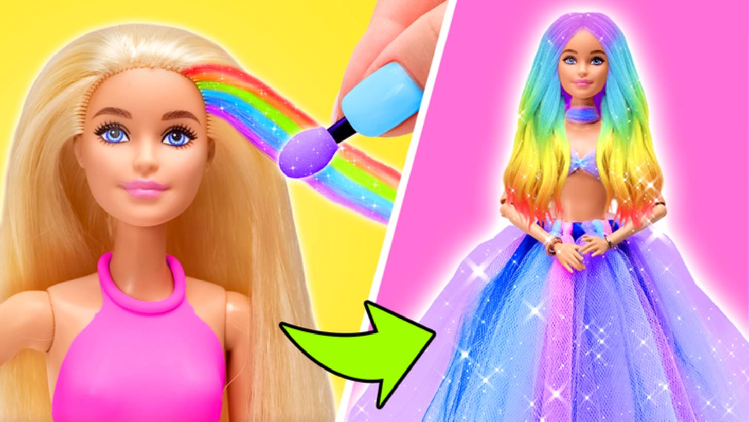 Идеальный образ для Барби 🌈✨🤩 Лайфхаки для кукол, которые вам точно нужны!