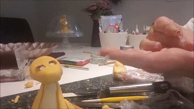 Gumpaste Fondant Simba Model Tutorial - Lion King Part 2 - Fondant Animals