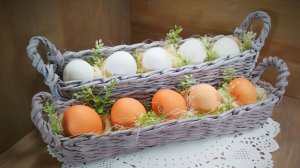 Корзинка для пасхальных яиц своими руками. Плетение для начинающих.