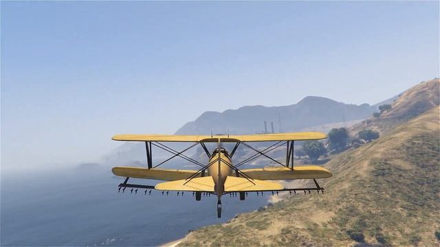 GTA 5 - Полет на самолете по солнечному Лос-Сантосу | Grand Theft Auto 5 Ultra Graphics Gameplay HD
