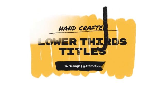 Hand Drawn Brush Titles ★ DaVinci Resolve Templates ★ смотреть онлайн