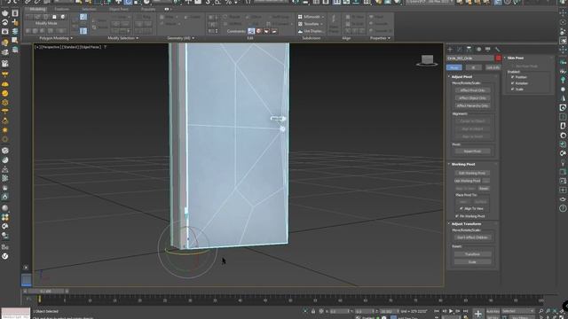 How to change the pivot point of an object in 3Ds Max