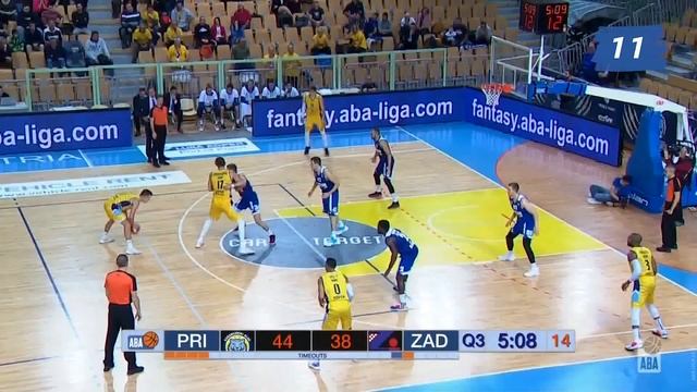 Žan Mark Šiško's 19 assists vs. Zadar (Koper Primorska - Zadar, 9.12.2019) смотреть онлайн