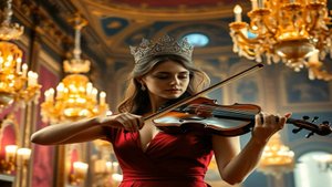 Violin and electric guitar metal music 1