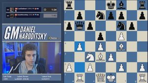 Danya crushing oponent with 96 percent accuracy in Titled Tuesday