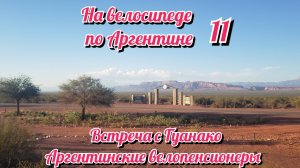 Встретил Гуанако и Велопенсианеров. На велосипеде по Южной Америке. День 11 Аргентина