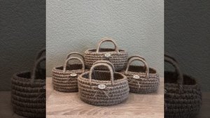 Корзины из джута