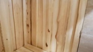 Отделка сауны: доска липа, льняное масло