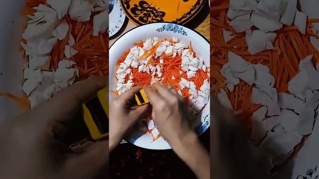 Сәбізден КОРЕЙ САЛАТЫ. Морковка по корейский за 15минут.
