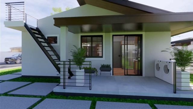 SIMPLE BUNGALOW HOUSE DESIGN | 68 SQ.M 3 BEDROOMS W/ ROOFDECK | REQUESTED | Macad Design Studi смотреть онлайн