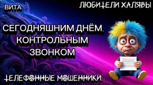 ВИТА. СЕГОДНЯШНИМ ДНЁМ | ТЕЛЕФОННЫЕ МОШЕННИКИ