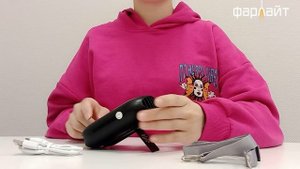 Универсальный портативный вентилятор с подвесом на шею и функцией пауэрбанка