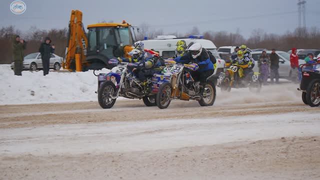 Мотокросс Комсомольск 14.01.2023 . Мотоциклы с колясками