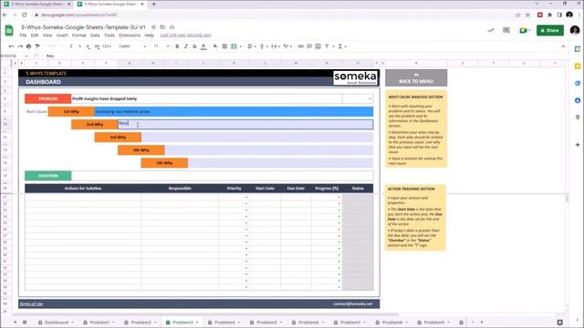 5 Whys Template | Root Cause Analysis in Google Sheets! смотреть онлайн