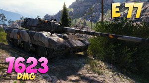E 77 - 8 Фрагов 7.6K Урона - Сильная птица! - Мир Танков