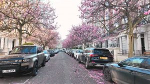 🇬🇧 Лондон - красивое весеннее утро в районе Ноттинг-Хилл 🌸 Портобелло (2025)