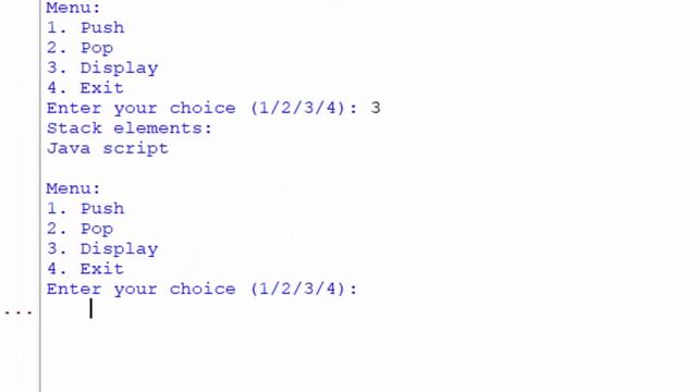 create menu driven programe to push pop exit and display in Python in hindi@COMPUTEREXCELSOLUTION