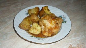 Курица в луково-апельсиновом соусе