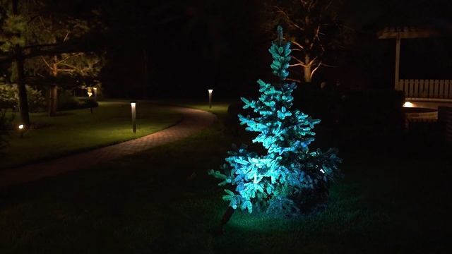 Красота ландшафтного и фасадного света