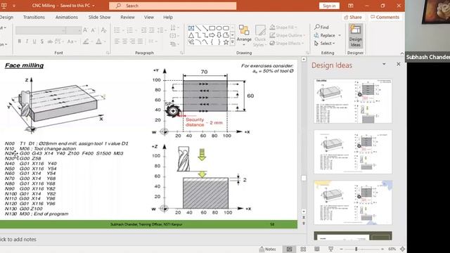 988 4305 2754 Theory CNC Milling programming & Operation part 5 Hindi, English By  Subhash Chander,