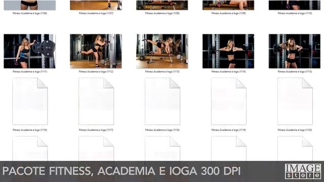 Fitness, Academia e Ioga (2258 imagens JPG 300 DPI) смотреть онлайн