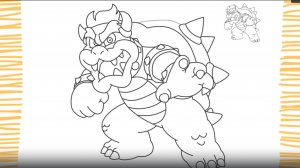 Как нарисовать Боузера из Super Mario Bros