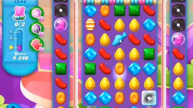 Candy Crush Soda Saga Level 1244 - NO BOOSTERS смотреть онлайн