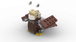 LEGO. Как построить Орла из лего. Полибег 40396 #lego #tutorial #bricklady