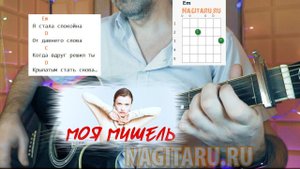 Моя Мишель - ЗИМА В СЕРДЦЕ. На простых аккордах без БАРРЭ. Разбор на гитаре