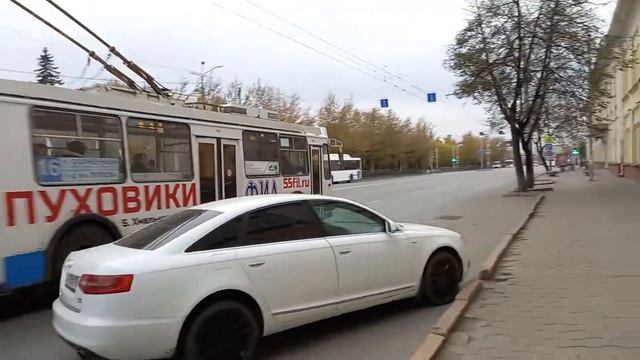 Троллейбус №40 Омск, маршрут №16. смотреть онлайн