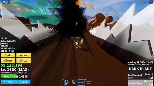 Blox Fruits/Roblox New World ⚔️💂 Dark Blade V3 VS All Boss💂⚔️