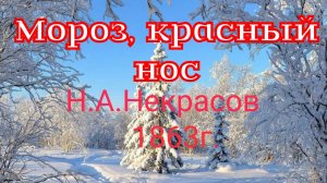 Отрывок из поэмы «Мороз, Красный нос» (1863г)  Н.А. Некрасов.