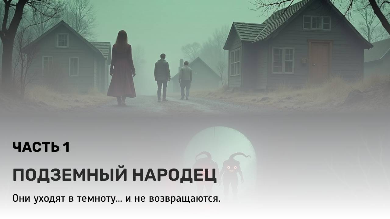 🎧 Аудиорассказ: "Подземный народец" | Они думали, что это просто страшилки для детей... | Часть 1