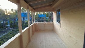 дом 6 на 6 (72 мкв) с террасой 2 на 6 от компании "дома на века"