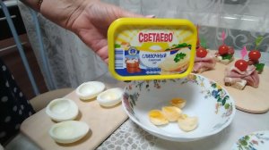 Миша приехал.Завтрак для внука  Закуски на праздничный стол