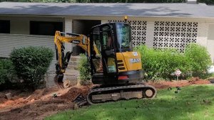 Drainage project, removing water in the basement, Sany SY35U Mini Excavator #sany #sanysy35u