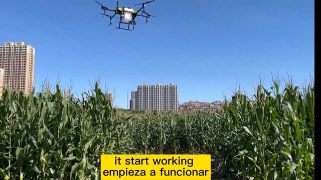 How to operate Joyance agricultural sprayer drone with App software automatically English & Spanish