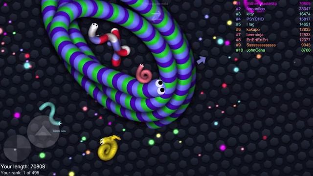 Slither.io A.I. 141,000+ Score Epic Slitherio Best Gameplay! #148