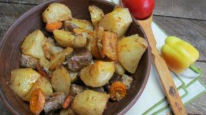 Запеченная баранина с овощами в духовке