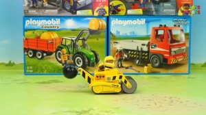 Трактор  Бульдозер Самосвал Экскаватор рабочие машины для мальчиков Игрушки для детей.