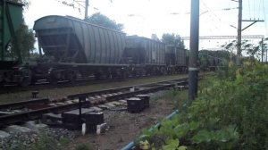 ГЖД ВЛ80С-966 С Грузовым поездом, ст.Ройка