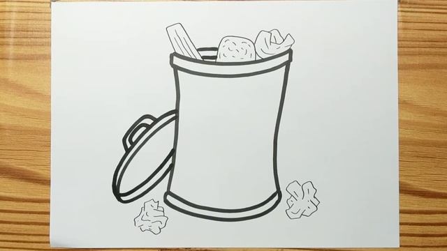 TRASH CAN DRAWING