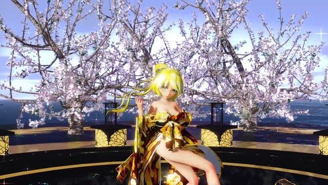 MMD【ロキ】Tda式改変 鏡音リン Kimono Style【210326】【ray】【sdPBR】【WQHD】