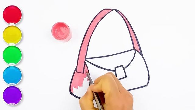 How to Draw a Bag - Drawing and Painting for Toddlers & Kids